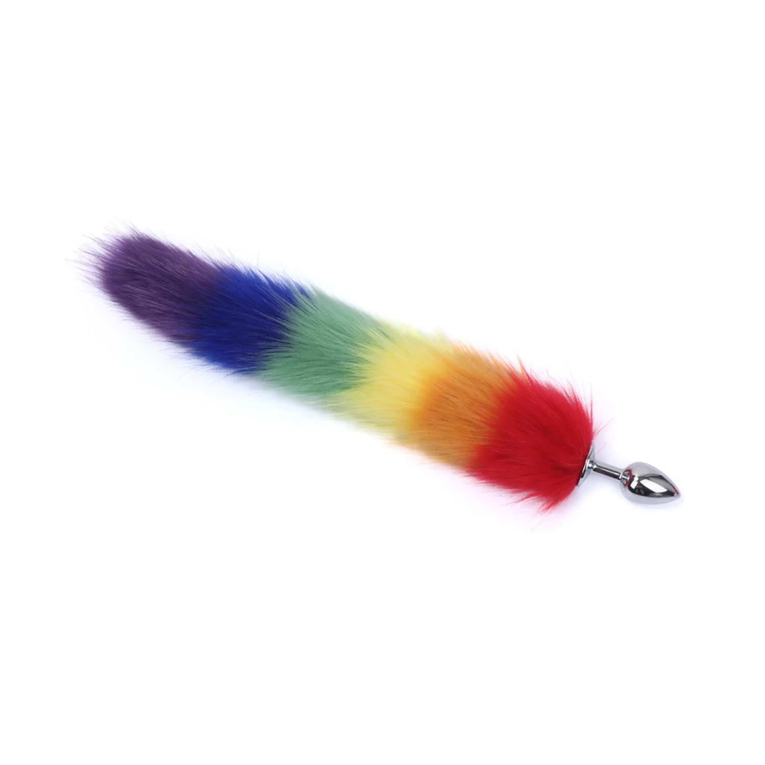 Tilki Kuyruk Anal Plug Rainbow - Görsel 3