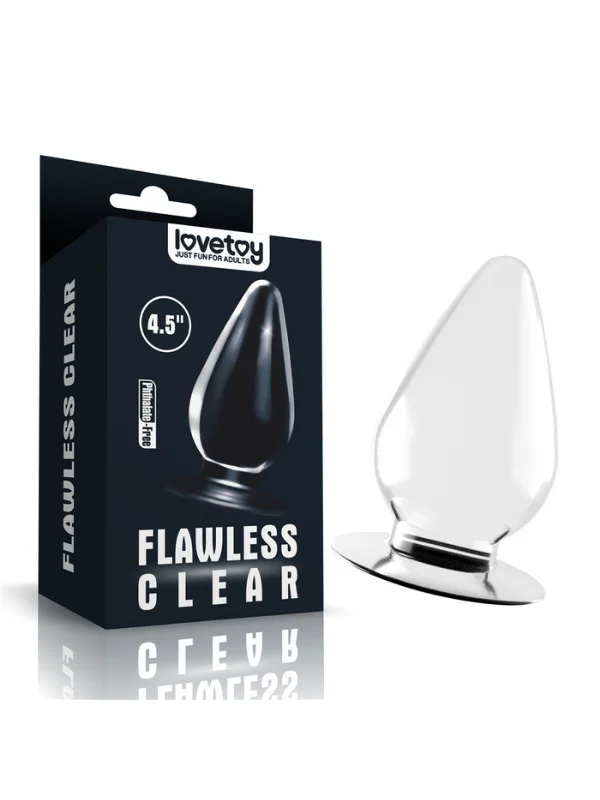 Şeffaf Anal Plug 12 cm 4.5 İnç