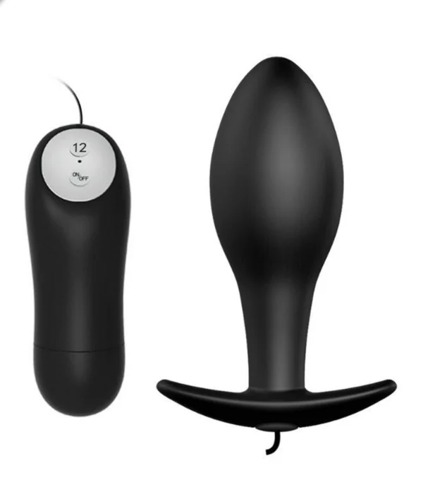 Anal Stimulation 12 Fonksiyon Kumandalı Titreşimli Anal Plug Tıkaç - Görsel 2