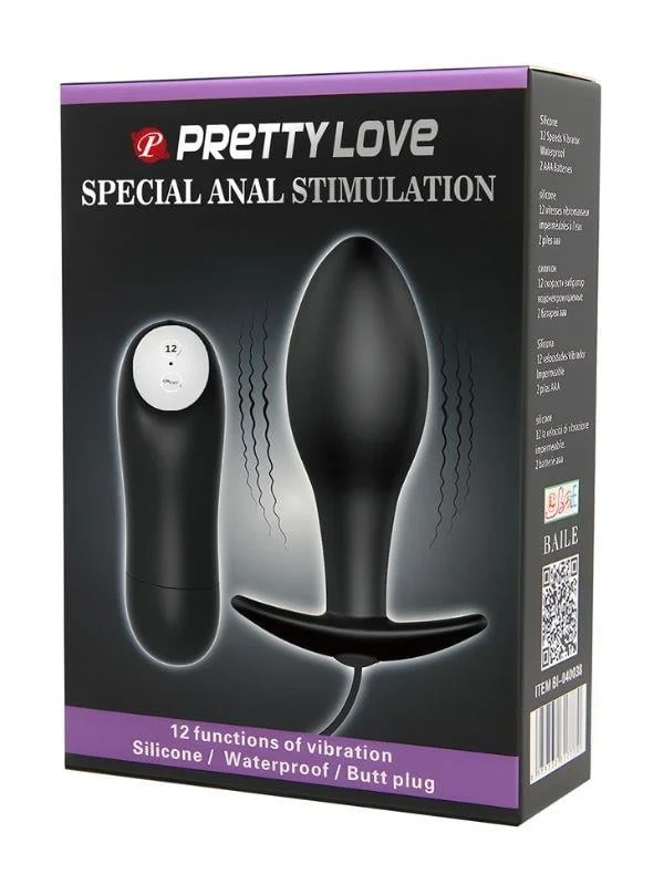 Anal Stimulation 12 Fonksiyon Kumandalı Titreşimli Anal Plug Tıkaç - Görsel 4