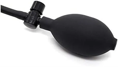 Şişebilen Pompalı Damarlı Anal Plug Siyah - Görsel 5