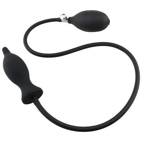 Şişebilen Pompalı Anal Plug Siyah - Görsel 3