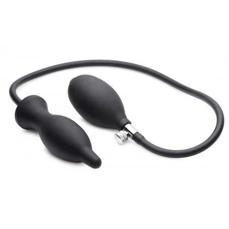 Şişebilen Pompalı Anal Plug Siyah - Görsel 4