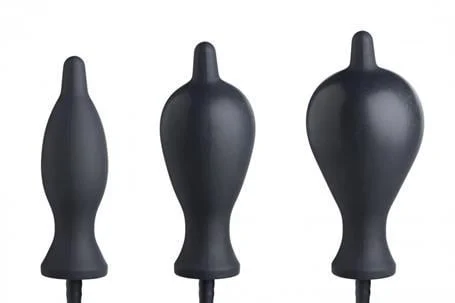 Şişebilen Pompalı Anal Plug Siyah - Görsel 6