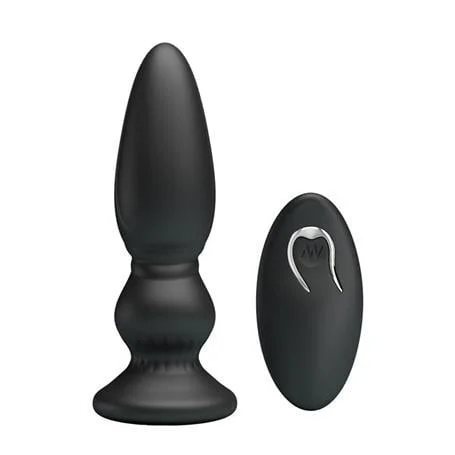 USB Şarjlı 12 Titreşim Modlu Uzaktan Kumandalı Vibratör & Boğumlu Anal Plug - Görsel 2