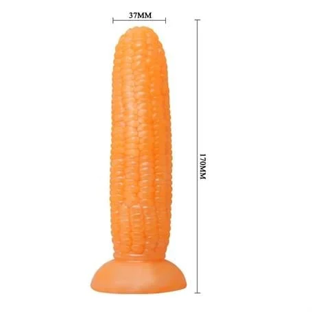 17 cm Vantuzlu Mısır Şeklinde Silikon Anal Plug - Görsel 5