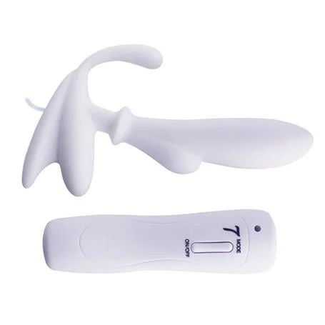 Anal & Prostat Stimulator 7 Farklı Titreşimli Anal Plug P-Spot Vibratör Beyaz - Görsel 3
