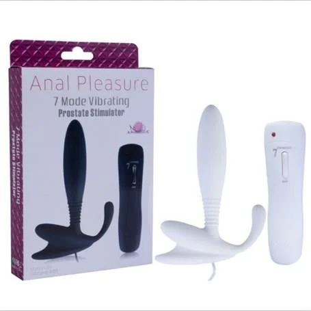 Anal & Prostat Stimulator 7 Farklı Titreşimli Anal Plug P-Spot Vibratör Beyaz - Görsel 5