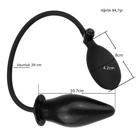 Şişebilen Pompalı Anal Plug - Pumpn Play - Görsel 7