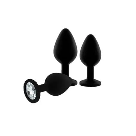 3 Parçalı Mücevherli Anal Plug Seti - Görsel 5