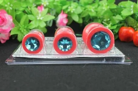 3 Parçalı Mücevherli Anal Plug Seti - Görsel 7