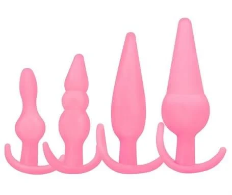 4 Parça Anal Plug Seti - Ten Rengi - Görsel 3