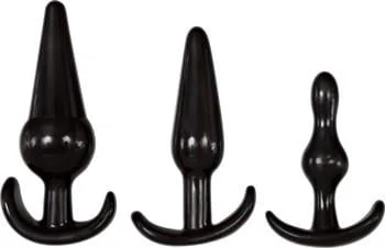 4 Parça Anal Plug Seti - Siyah - Görsel 4