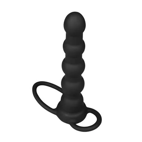 Çift Kavrama Halkalı Titreşimli 14 cm Anal Plug Vibratör Mastürbatör - Görsel 5