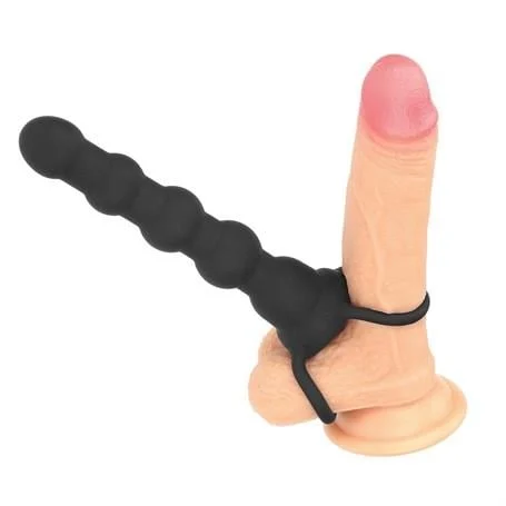 Çift Kavrama Halkalı Titreşimli 14 cm Anal Plug Vibratör Mastürbatör - Görsel 7