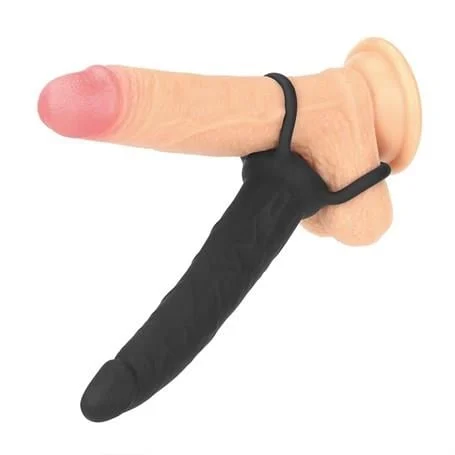 13 cm Siyah Anal Penis Halkası - Görsel 5