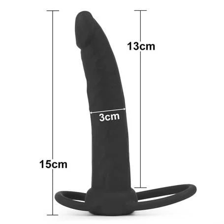 13 cm Siyah Anal Penis Halkası - Görsel 6