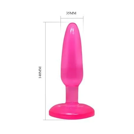 14 cm Vantuzlu Jel Anal Plug - Görsel 6