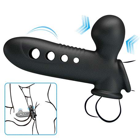 Hava Yastıklı Premium Zenci Rengi Silikon Penis Kılıfı - Crane - Görsel 2
