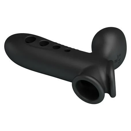 Hava Yastıklı Premium Zenci Rengi Silikon Penis Kılıfı - Crane - Görsel 8