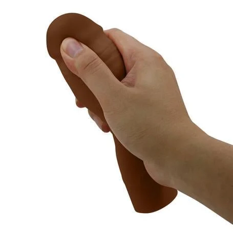 5 cm Dolgulu Premium Melez Rengi Silikon Penis Kılıfı - Chane - Görsel 4