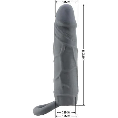 Dolgulu Realistik Uzatmalı Zenci Penis Dildo Kılıfı - Görsel 7