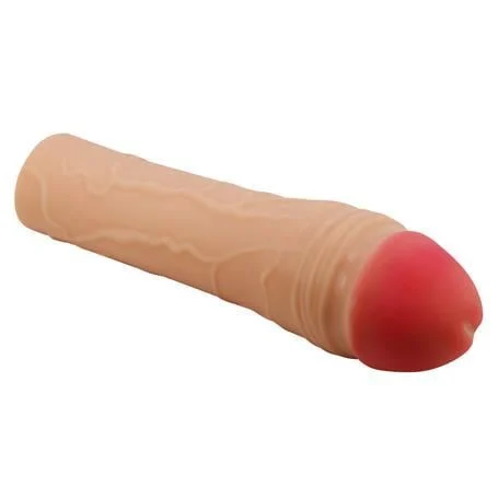 5 cm Dolgulu Premium Ten Rengi Silikon Penis Kılıfı - Chane - Görsel 5