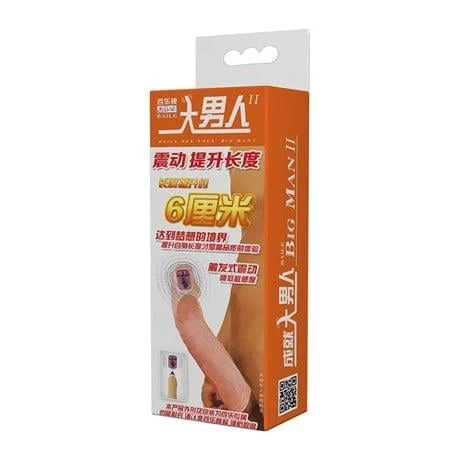 6 cm Dolgulu Uzatmalı Silikon Penis Kılıfı - Görsel 6
