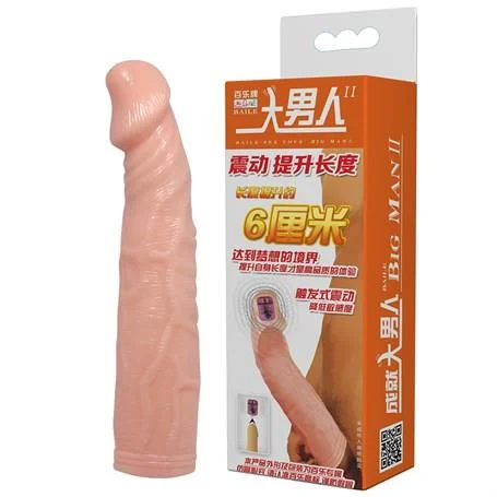 6 cm Dolgulu Uzatmalı Silikon Penis Kılıfı - Görsel 7