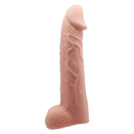 8 cm Dolgulu Realistik Penis Kılıfı - Görsel 2
