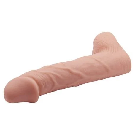 8 cm Dolgulu Realistik Penis Kılıfı - Görsel 3