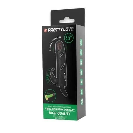 2 cm Uzatmalı Titreşimli Klitoris Uyarıcılı Zenci Penis Kılıfı - Görsel 5
