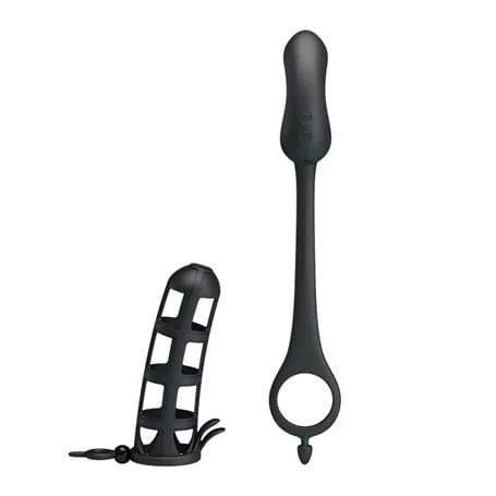 Penis Kılıflı USB Şarjlı Titreşimli Anal Plug - Görsel 5