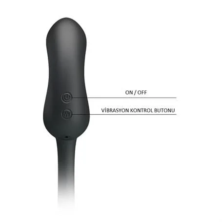 Penis Kılıflı USB Şarjlı Titreşimli Anal Plug - Görsel 7