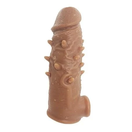 3,5 cm Dolgulu Realistik Penis Kılıfı
