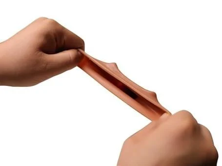 3,5 cm Dolgulu Realistik Penis Kılıfı - Görsel 4