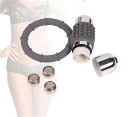 Metal Titreşimli Silikon Penis Halkası - - Görsel 3