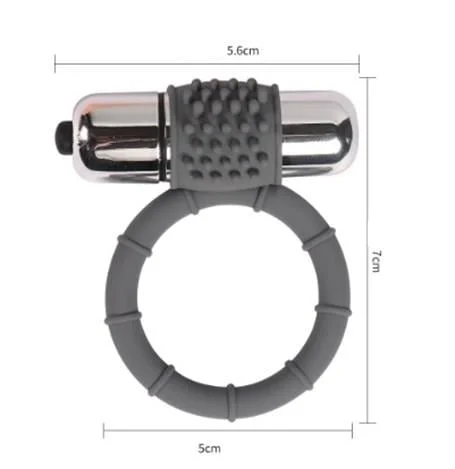 Metal Titreşimli Silikon Penis Halkası - - Görsel 5