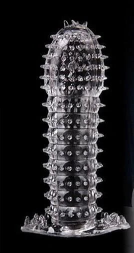 13 cm Kabartmalı Güçlü Uyarıcı Dildo Uzatmalı Penis Kılıfı - Görsel 3