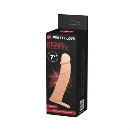 6 Cm Dolgulu Realistik Uzatmalı Penis Kılıfı Dildo Ten Rengi Penis - Görsel 8
