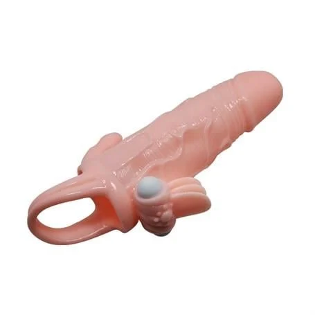 Anal Vajinal Klitoral Uyarıcılı Titreşimli Penis Kılıfı - Görsel 3