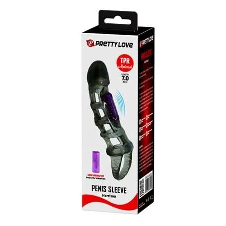 14 cm Titreşimli Şeffaf Penis Kılıfı - Görsel 7